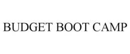 BUDGET BOOT CAMP trademark
