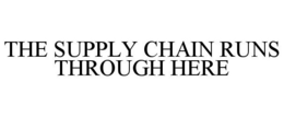 THE SUPPLY CHAIN RUNS THROUGH HERE trademark