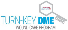 TURN-KEY DME WOUND CARE PROGRAM AMERX HEALTH CARE trademark