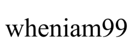 WHENIAM99 trademark