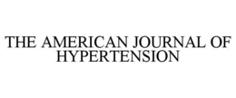 THE AMERICAN JOURNAL OF HYPERTENSION trademark