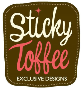STICKY TOFFEE EXCLUSIVE DESIGNS trademark