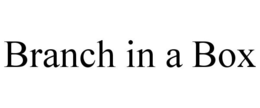 BRANCH IN A BOX trademark