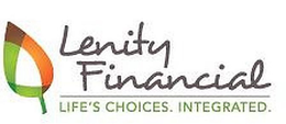 LENITY FINANCIAL. LIFE'S CHOICES. INTEGRATED. trademark