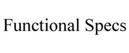 FUNCTIONAL SPECS trademark