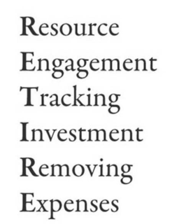 RETIRE RESOURCE ENGAGEMENT TRACKING INVESTMENT REMOVING EXPENSES trademark