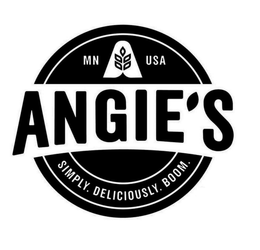 MN USA ANGIE'S SIMPLY. DELICIOUSLY. BOOM. trademark