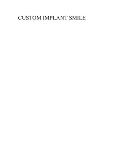 CUSTOM IMPLANT SMILE trademark