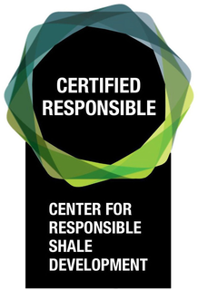 CERTIFIED RESPONSIBLE CENTER FOR RESPONSIBLE SHALE DEVELOPMENT trademark