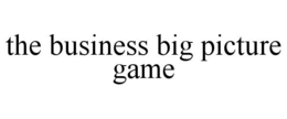 THE BUSINESS BIG PICTURE GAME trademark