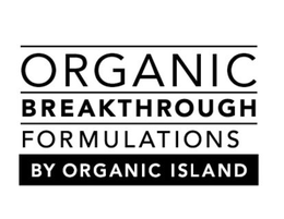 ORGANIC BREAKTHROUGH FORMULATIONS BY ORGANIC ISLAND trademark
