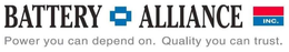 BATTERY ALLIANCE INC. POWER YOU CAN DEPEND UPON. QUALITY YOU CAN TRUST. trademark