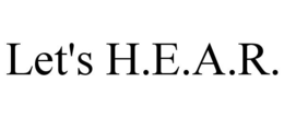 LET'S H.E.A.R. trademark