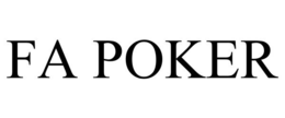 FA POKER trademark