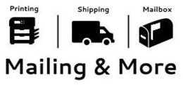 MAILING & MORE PRINTING SHIPPING MAILBOX trademark