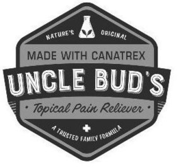 NATURE'S ORIGINAL MADE WITH CANATREX UNCLE BUD'S · TOPICAL PAIN RELIEVER · A TRUSTED FAMILY FORMULA trademark