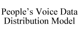 PEOPLE'S VOICE DATA DISTRIBUTION MODEL trademark