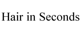 HAIR IN SECONDS trademark