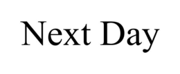 NEXT DAY trademark