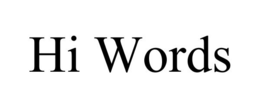 HI WORDS trademark