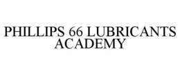 PHILLIPS 66 LUBRICANTS ACADEMY trademark