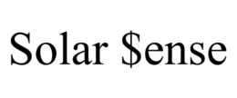 SOLAR $ENSE trademark