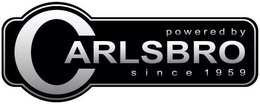 POWERED BY CARLSBRO SINCE 1959 trademark