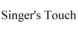 SINGER'S TOUCH trademark