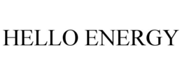 HELLO ENERGY trademark