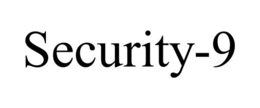 SECURITY-9 trademark