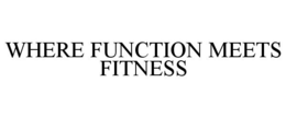WHERE FUNCTION MEETS FITNESS trademark