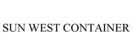 SUN WEST CONTAINER trademark