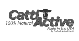 CATTLACTIVE 100% NATURAL MADE IN THE USA BY PRO EARTH ANIMAL HEALTH trademark