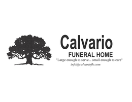 CALVARIO FUNERAL HOME "LARGE ENOUGH TO SERVE...SMALL ENOUGH TO CARE" trademark
