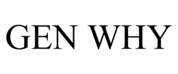 GEN WHY trademark