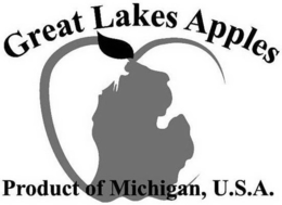 GREAT LAKES APPLES PRODUCT OF MICHIGAN,U.S.A. trademark