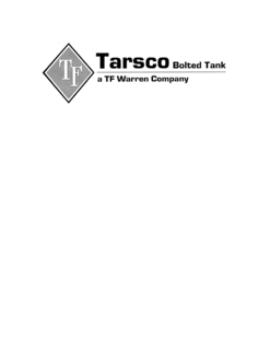 TF TARSCO BOLTED TANK A TF WARREN COMPANY trademark