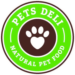 PETS DELI NATURAL PET FOOD trademark