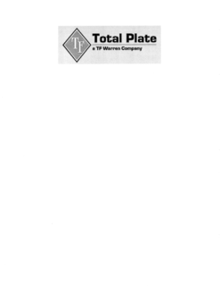 TOTAL PLATE A TF WARREN COMPANY trademark
