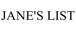 JANE'S LIST trademark
