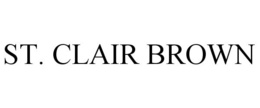 ST. CLAIR BROWN trademark