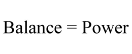 BALANCE = POWER trademark