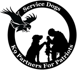 SERVICE DOGS K9 PARTNERS FOR PATRIOTS trademark