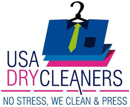 USA DRYCLEANERS NO STRESS, WE CLEAN & PRESS trademark