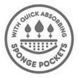 WITH QUICK ABSORBING SPONGE POCKETS trademark