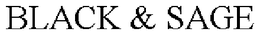 BLACK & SAGE trademark