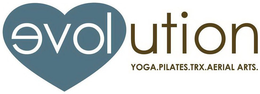 EVOLUTION YOGA. PILATES. TRX. AERIAL ARTS. trademark