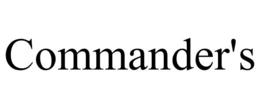 COMMANDER'S trademark