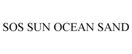 SOS SUN OCEAN SAND trademark