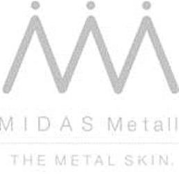 MM MIDAS METALL THE METAL SKIN trademark